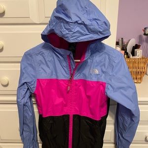 Girls North Face Hyvent Windbreaker 10/12